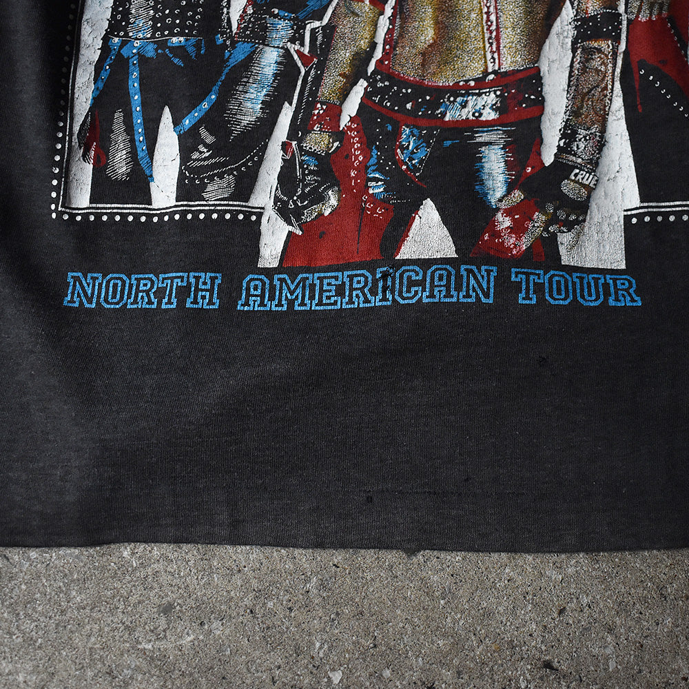 80's　Mötley Crüe/モトリー・クルー　"North American Tour" 袖プリント！ Raglan sleeve Tee　230705H