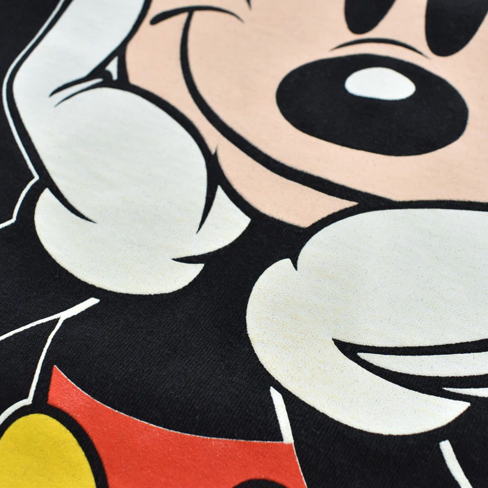 90's Disney Mickey Mouse お座りミッキー キャラクターTシャツ USA製 260717H