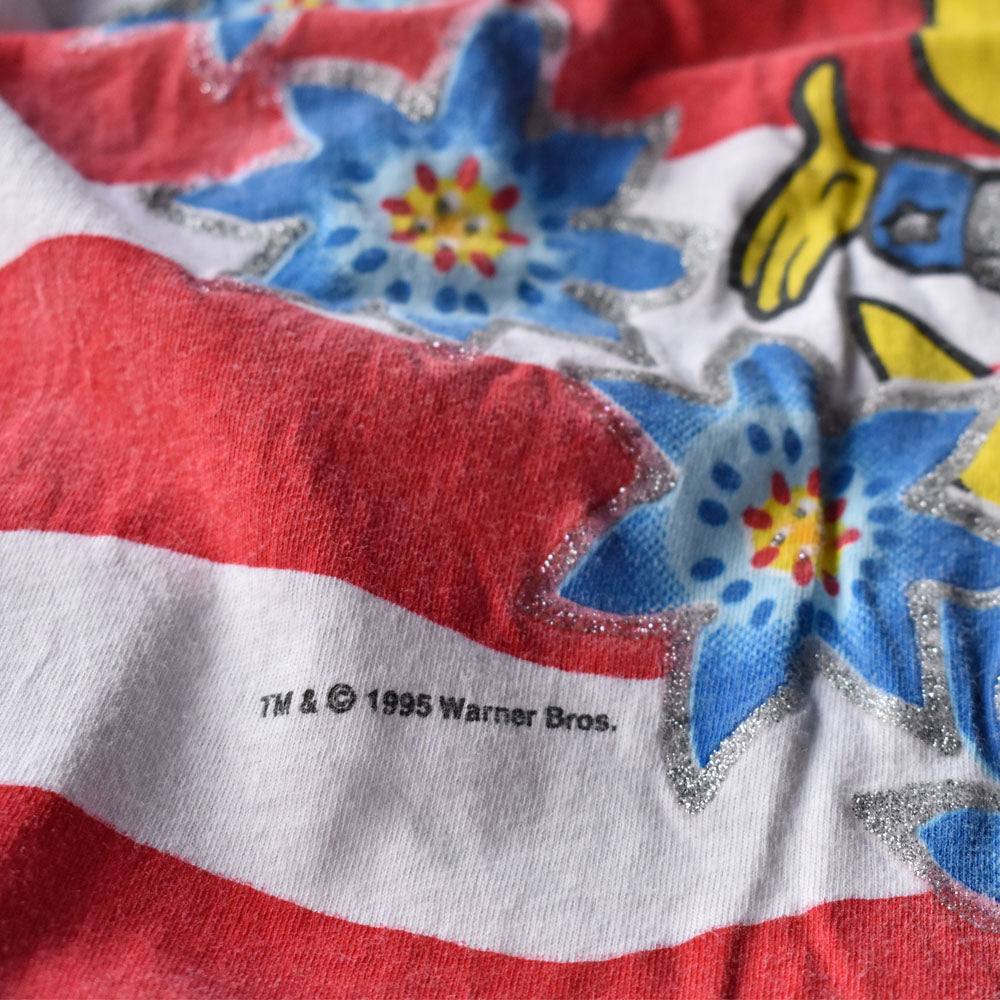 90’s Looney Tunes AOP！ “TWEETY” キャラ Tシャツ 240719