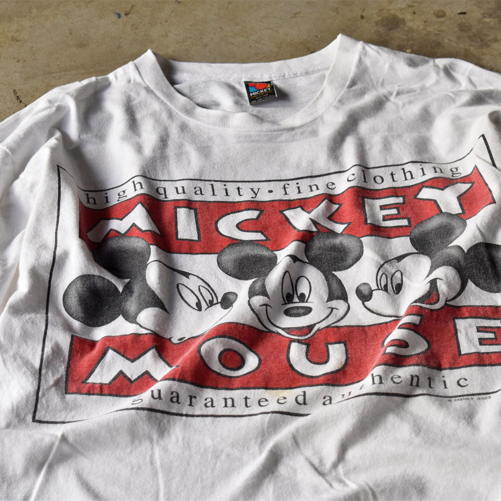 90's Disney ”MICKEY MOUSE”Tシャツ USA製 240528