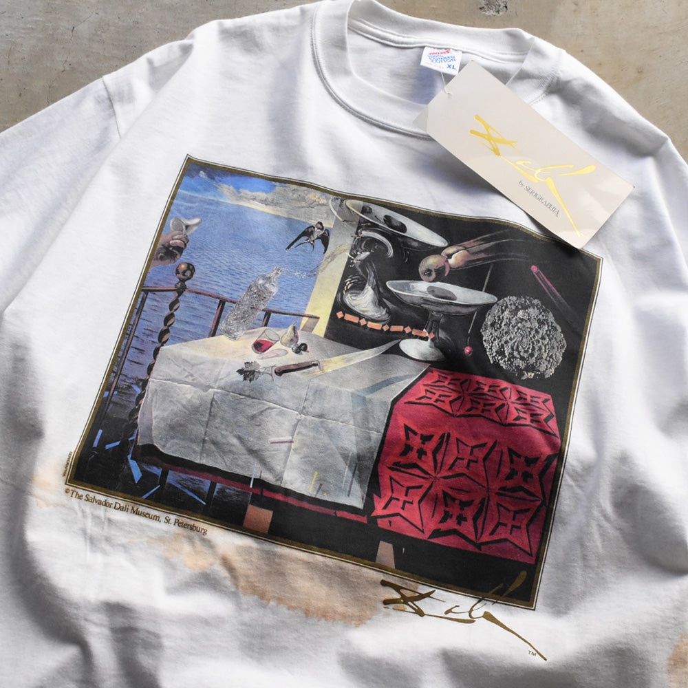 90’s デッドストック！ Salvador Dalí “Nature Morte Vivante (Living Still Life)” アート Tシャツ USA製 250607 (J)