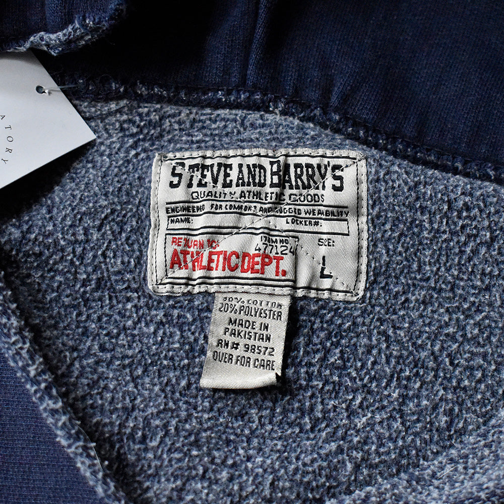 90's ボロ！ STEVE AND BARRY'S “NAVY” リバースタイプパーカー 250305H