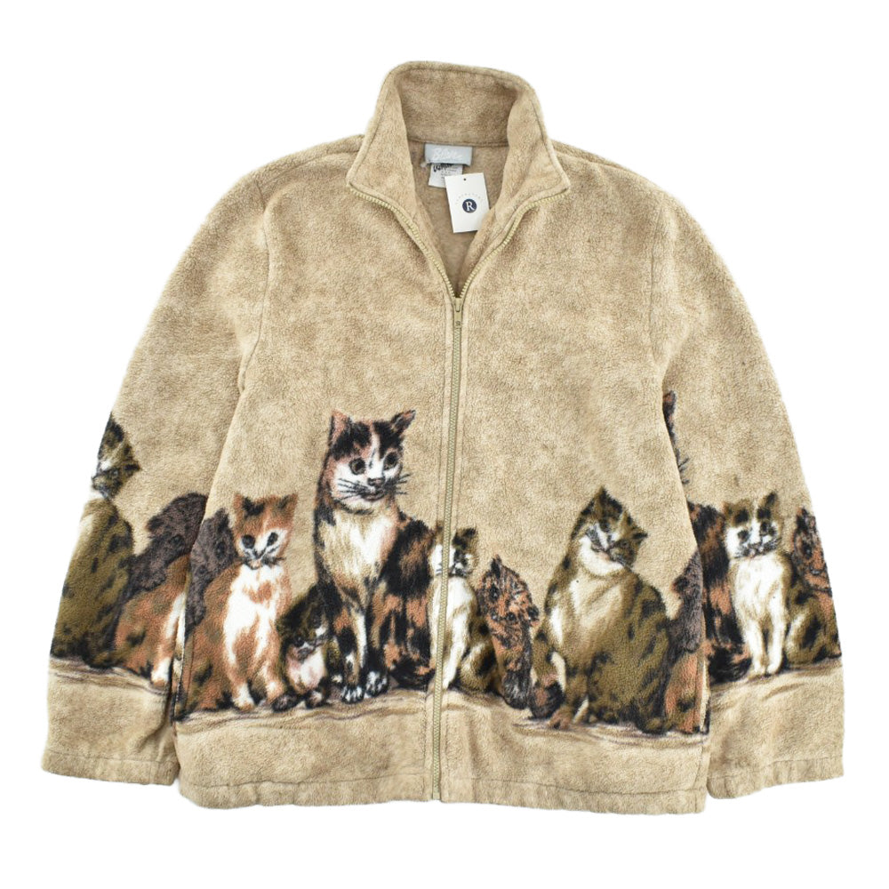 90's 猫 フリースジャケット 260224H
