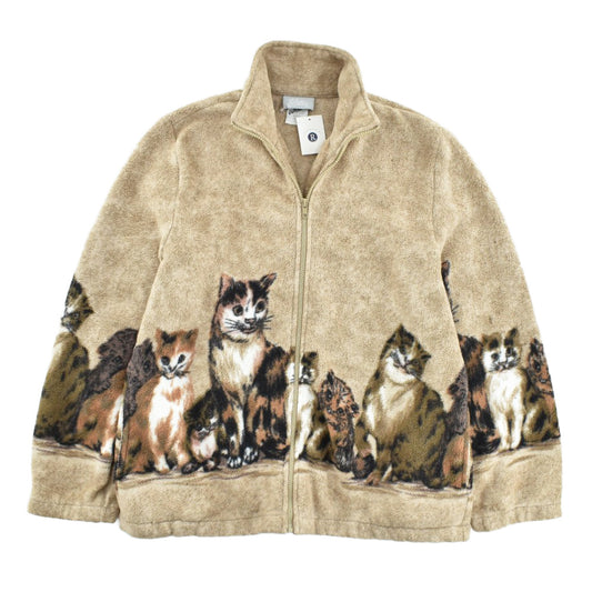 90's 猫 フリースジャケット 260224H