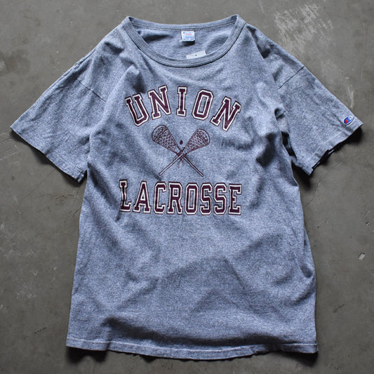 80’s　Champion/チャンピオン “UNION LACROSSE” Tシャツ　USA製　230523