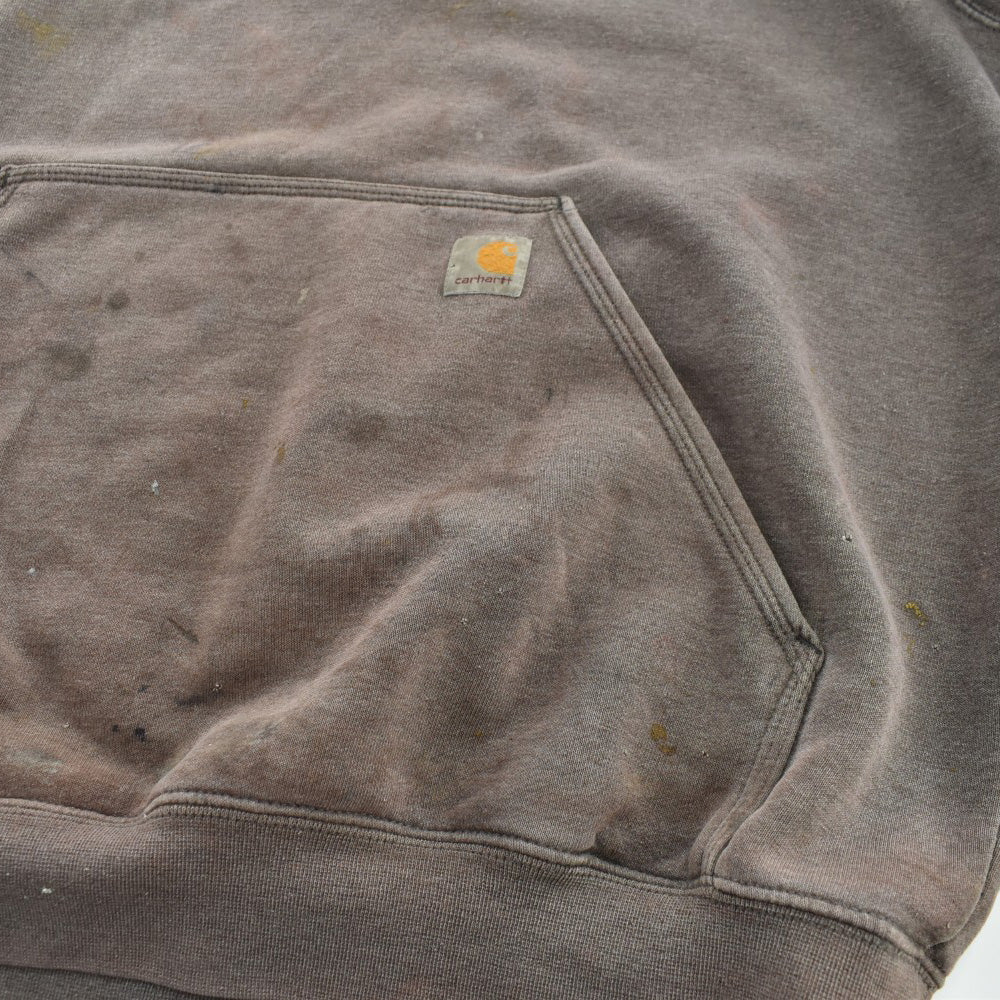 Y2K Carhartt 鬼フェード 袖ロゴ プルオーバーパーカー 260925H