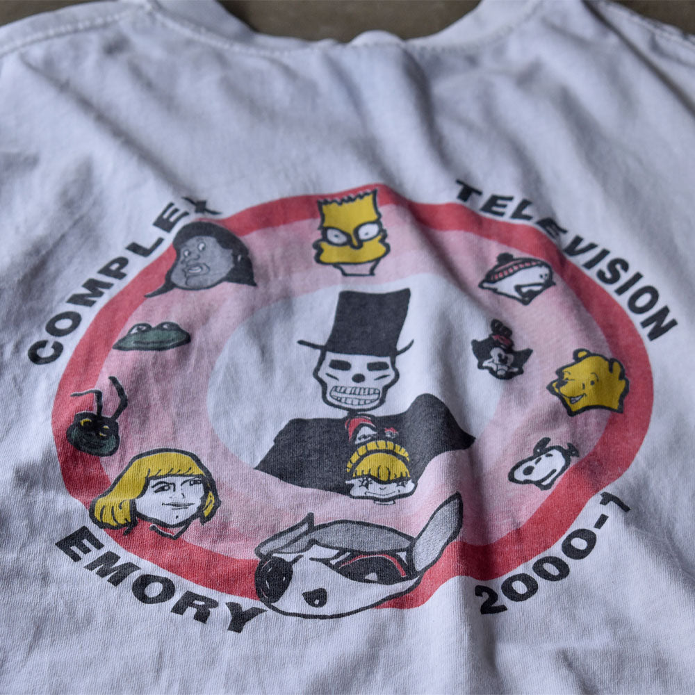 ブートレグ COMPLEX TELEVISION キャラクターTシャツ 2000年 古着