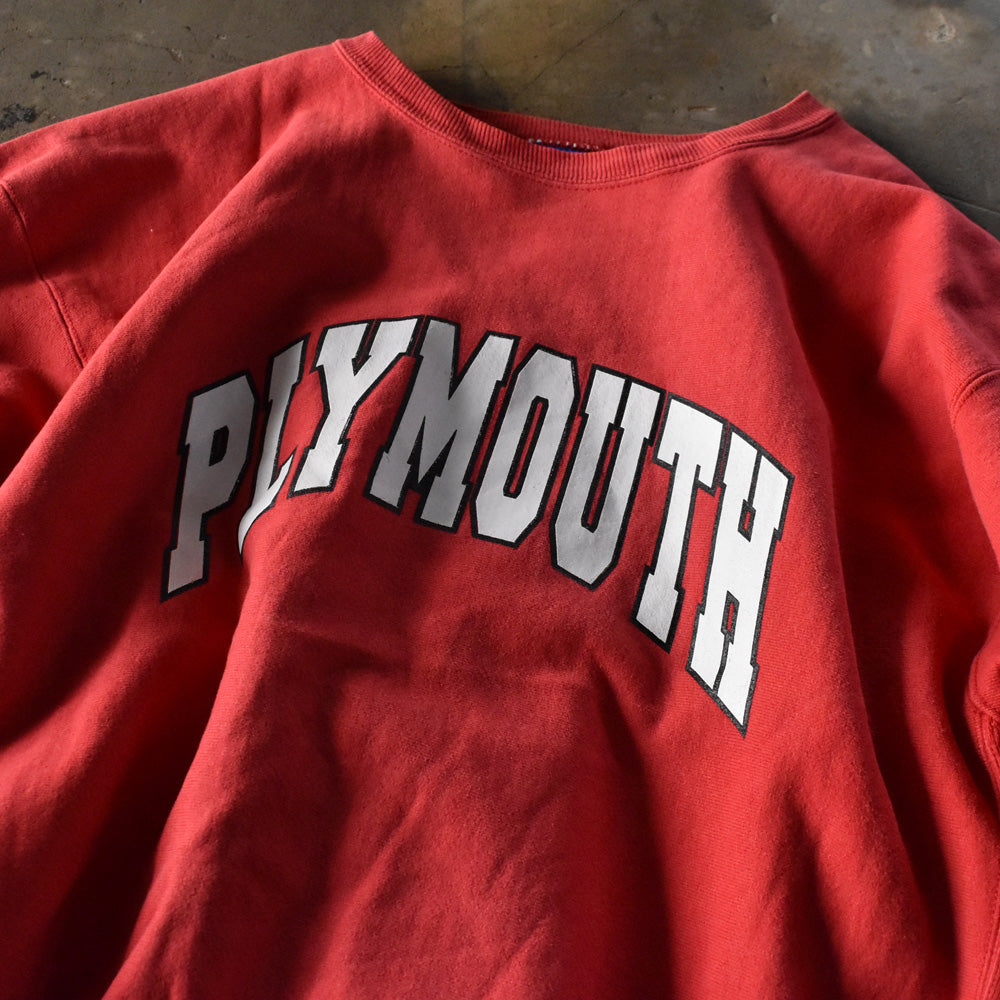 Y2K Champion “PLYMOUTH” RWスウェット USA製 240320