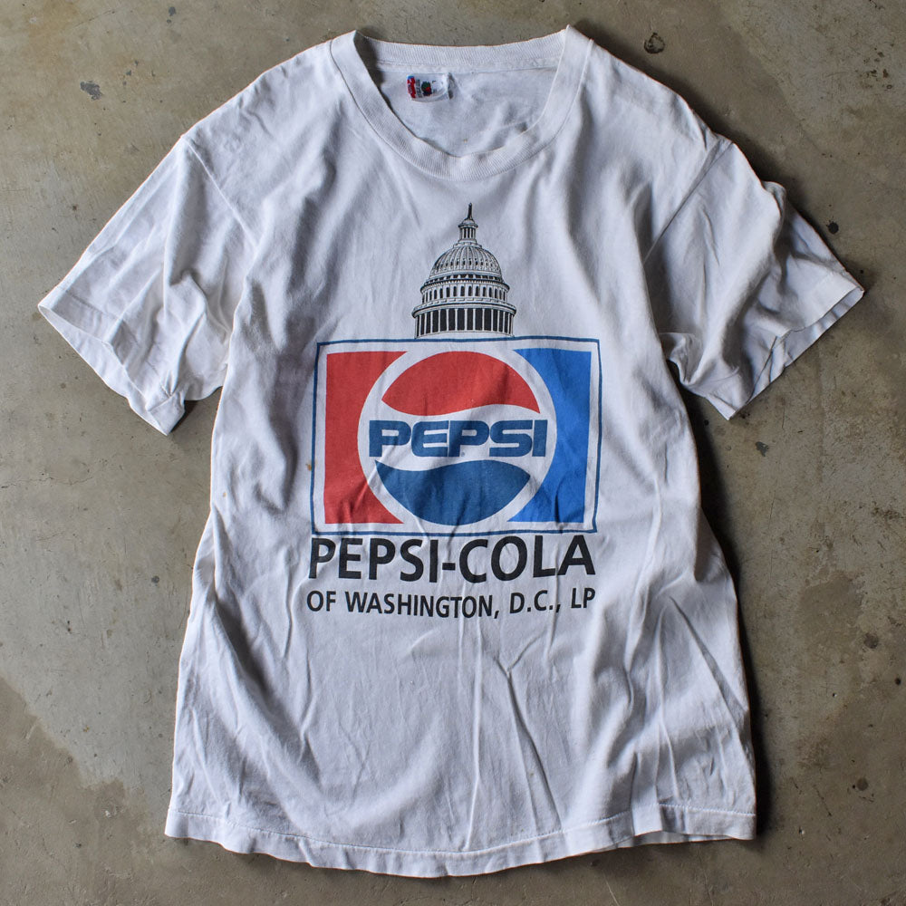 90’s PEPSI-COLA 企業系 ロゴプリント Tシャツ USA製 240530