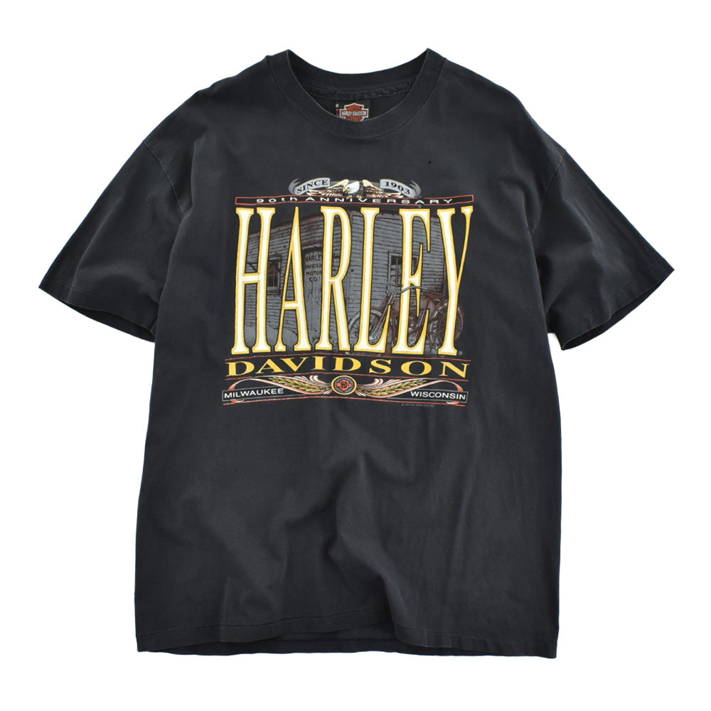 90's HARLEY-DAVIDSON "90th Anniversary" ハーレーT USA製 260825H