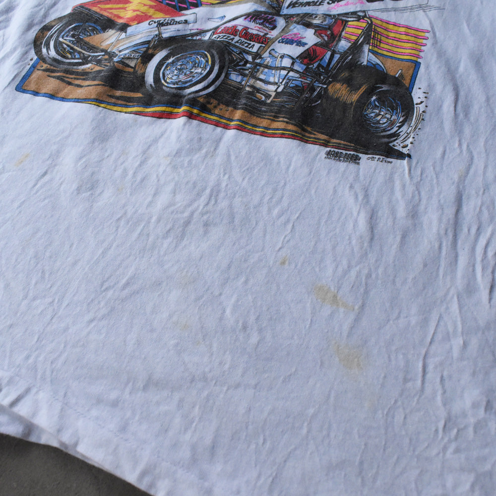 90's “IN MEMORY OF SHAFFER” レーシングプリント Tシャツ 250524