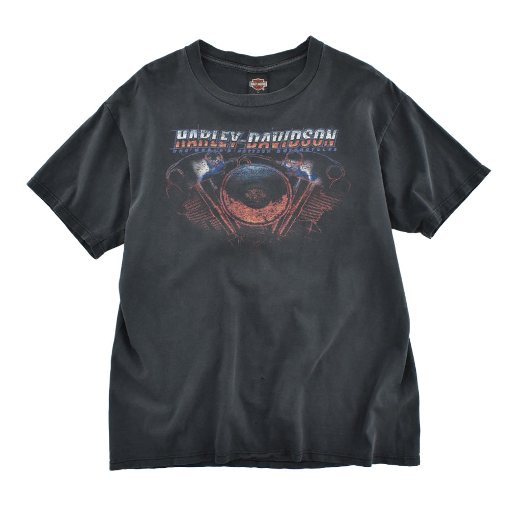 Y2K HARLEY-DAVIDSON Vツインエンジン ハーレーTシャツ USA製 260623H