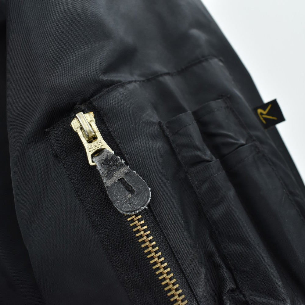 Y2K Rothco MA-1 Shriners "フリーメイソン" フライトジャケット 黒 261016H