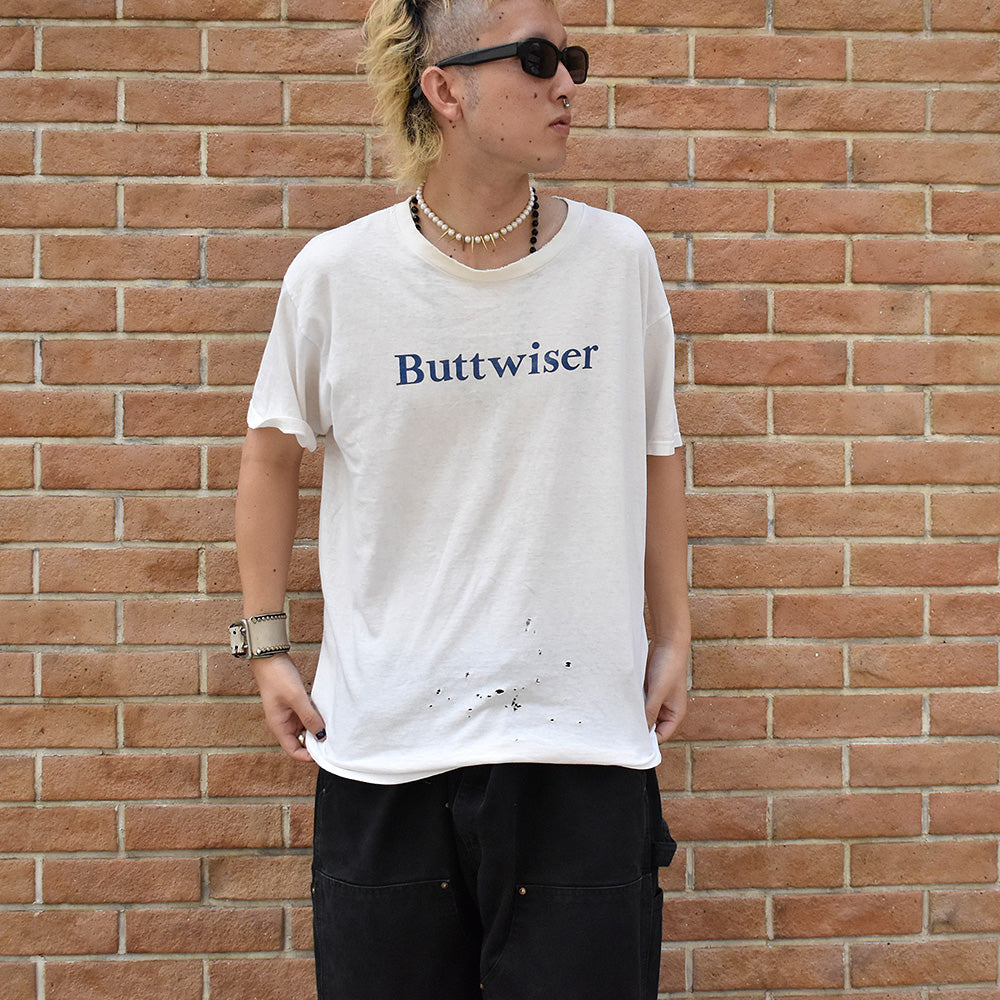 Y2K バドワイザーパロディ！“Buttwiser“ Tシャツ 240813H