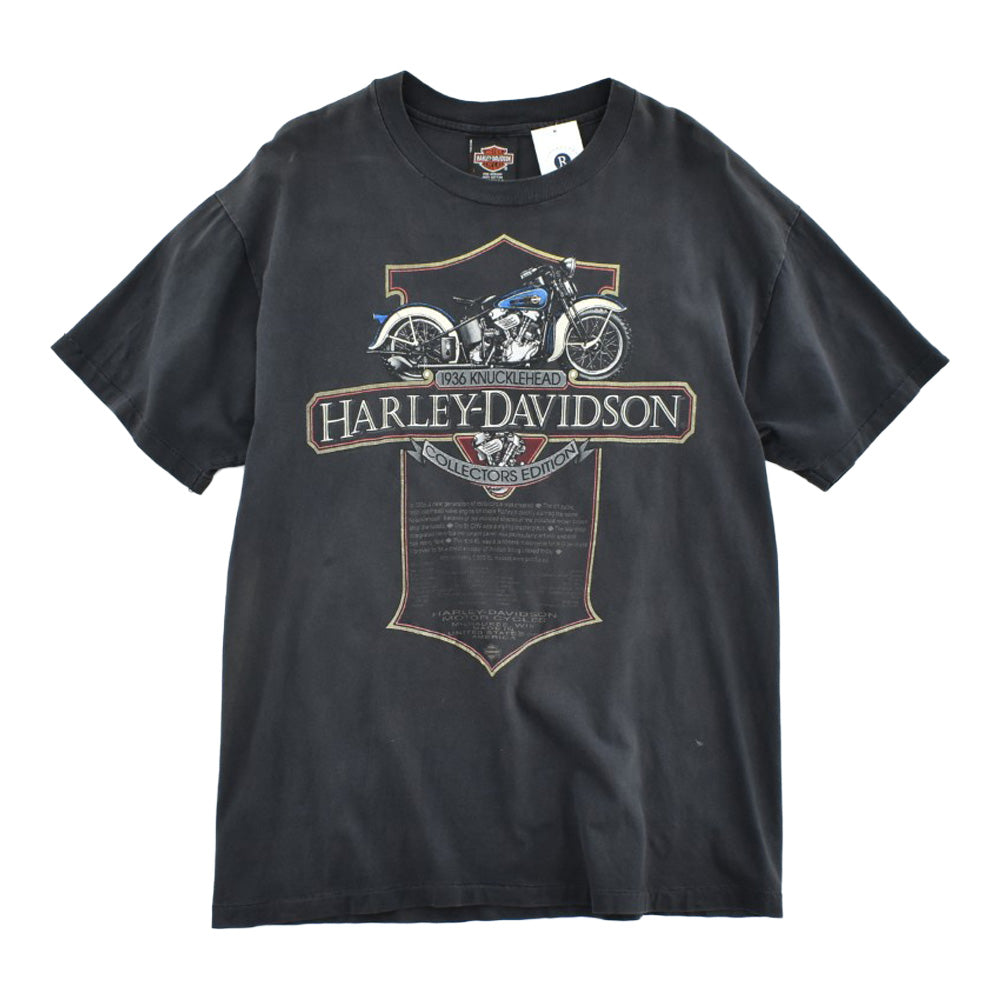 90's HARLEY-DAVIDSON "1936 KNUCKLEHEAD" ハーレーTシャツ USA製 260626H