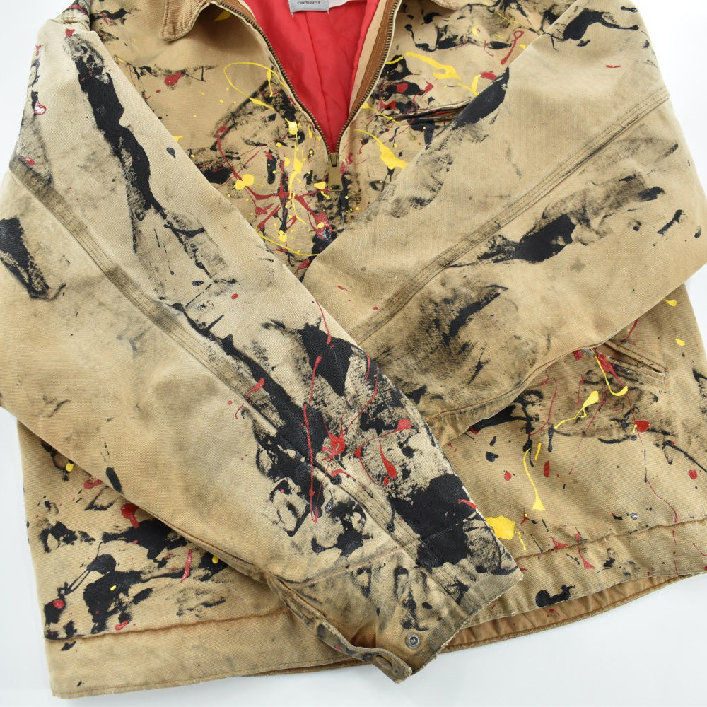 Y2K Carhartt "Pollock" ペイントアート デトロイトジャケット 260612H