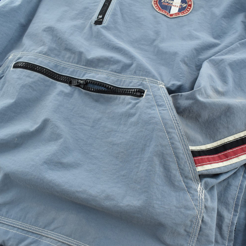 90's TOMMY HILFIGER "SURFWEAR" ハーフジップ アノラックパーカー 260918H