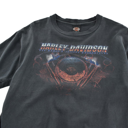 Y2K HARLEY-DAVIDSON Vツインエンジン ハーレーTシャツ USA製 260623H