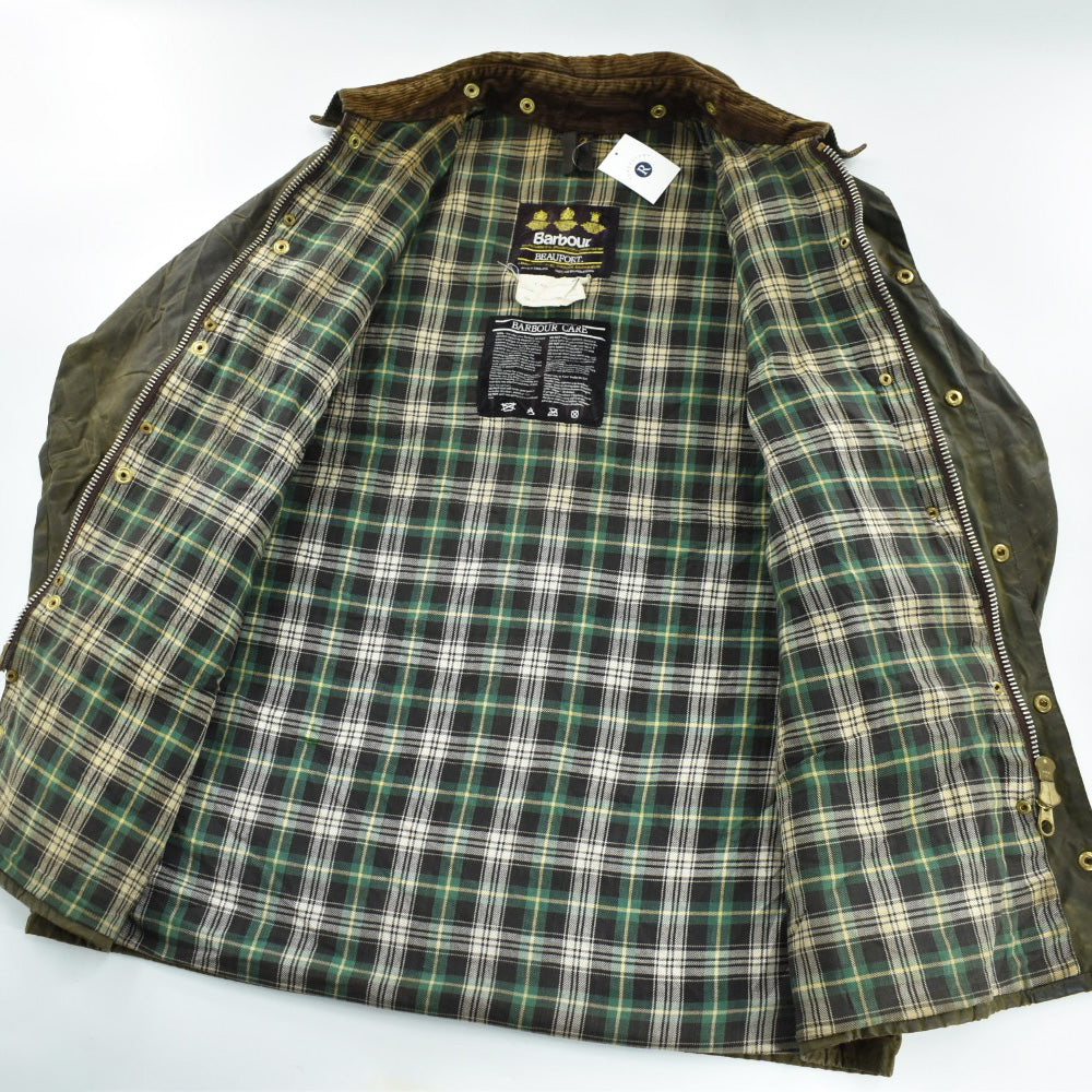 90's 旧3ワラント Barbour "BEAUFORT" オイルドジャケット 260317H
