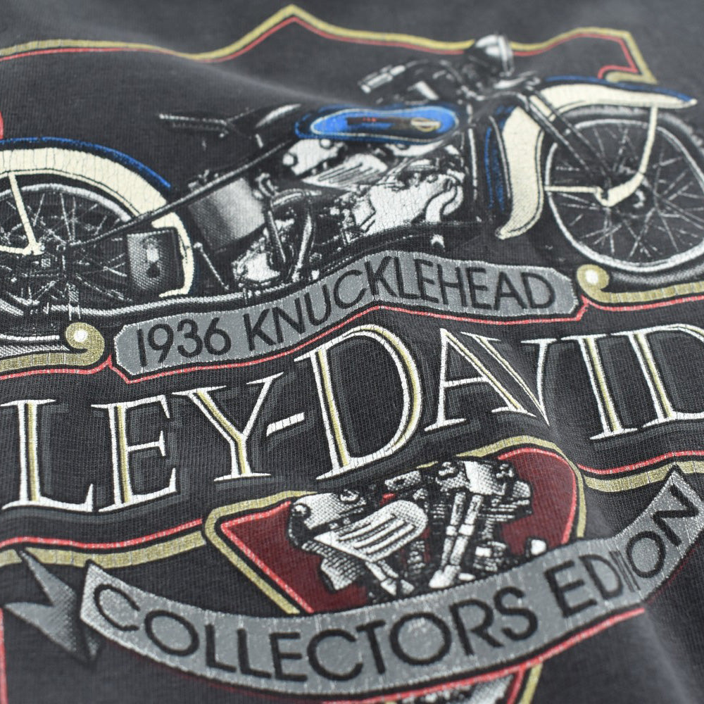 90's HARLEY-DAVIDSON "1936 KNUCKLEHEAD" ハーレーTシャツ USA製 260626H