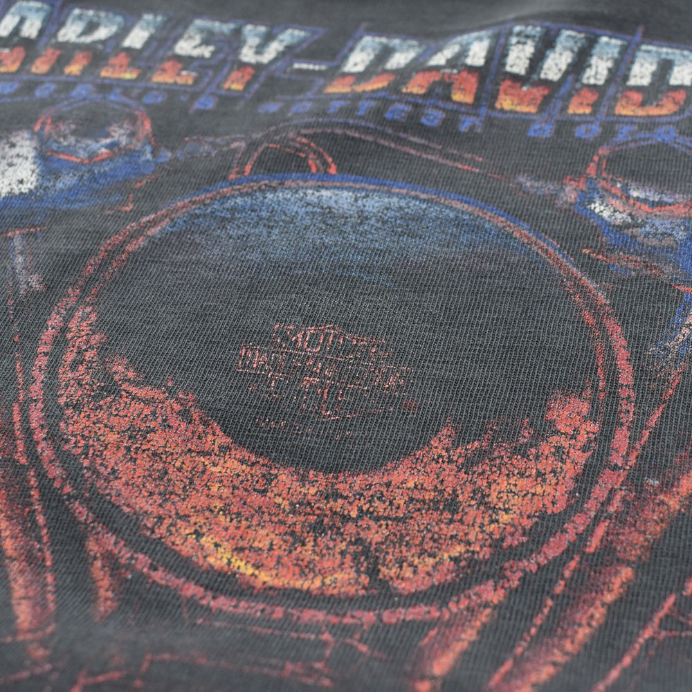 Y2K HARLEY-DAVIDSON Vツインエンジン ハーレーTシャツ USA製 260623H
