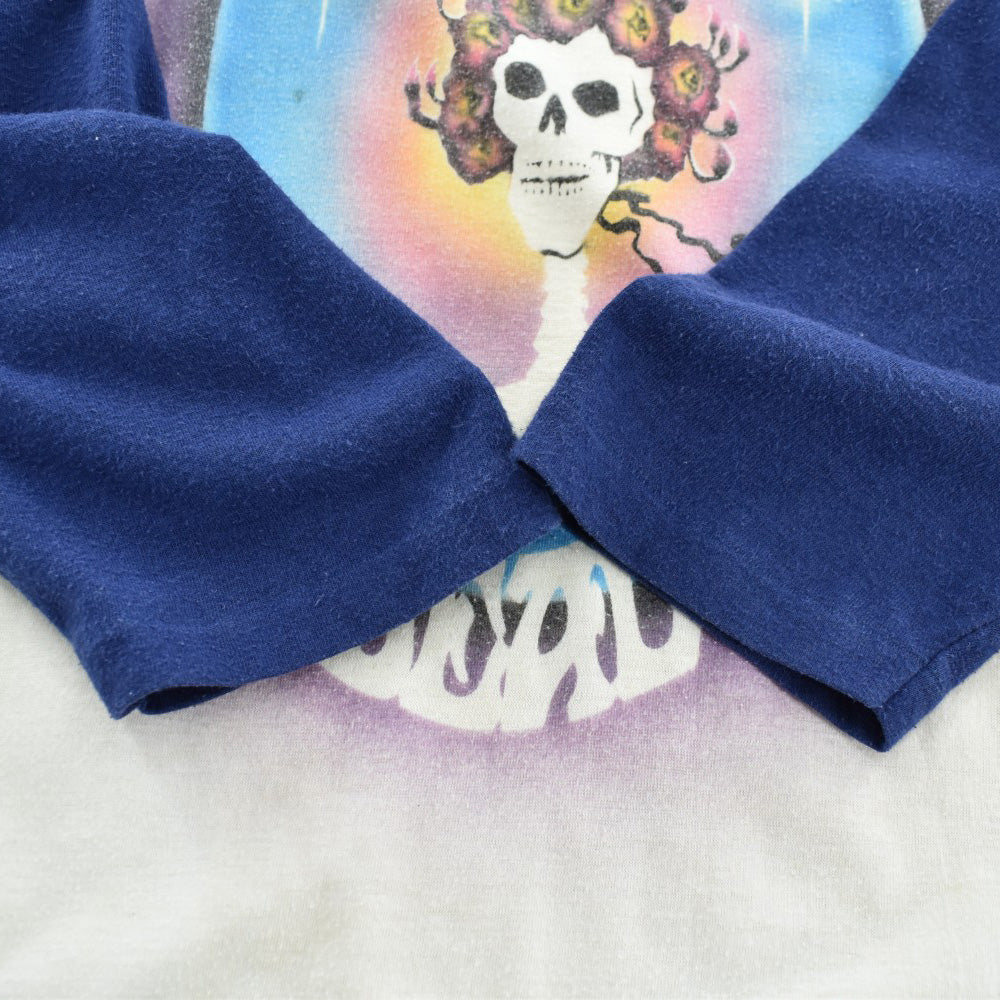 80's GRATEFUL DEAD "SKULL & ROSES" ラグラン ロックTシャツ 260529H