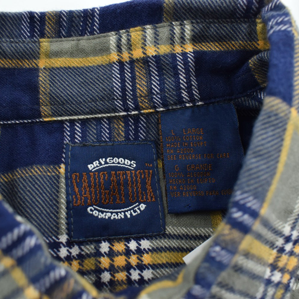 90's N.O.S. SAUGATUCK ライトフランネルシャツ 260526H
