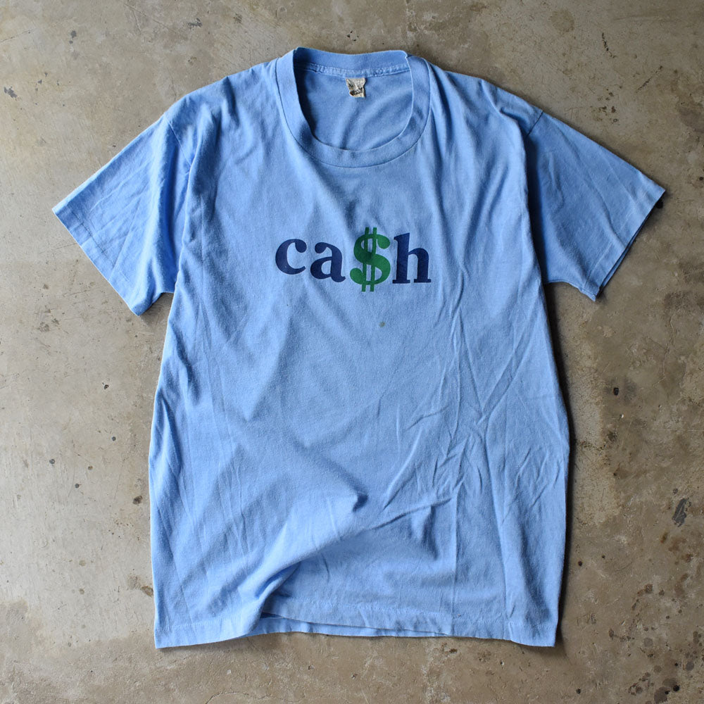 80’s “ca$h” プリントTシャツ 250905H