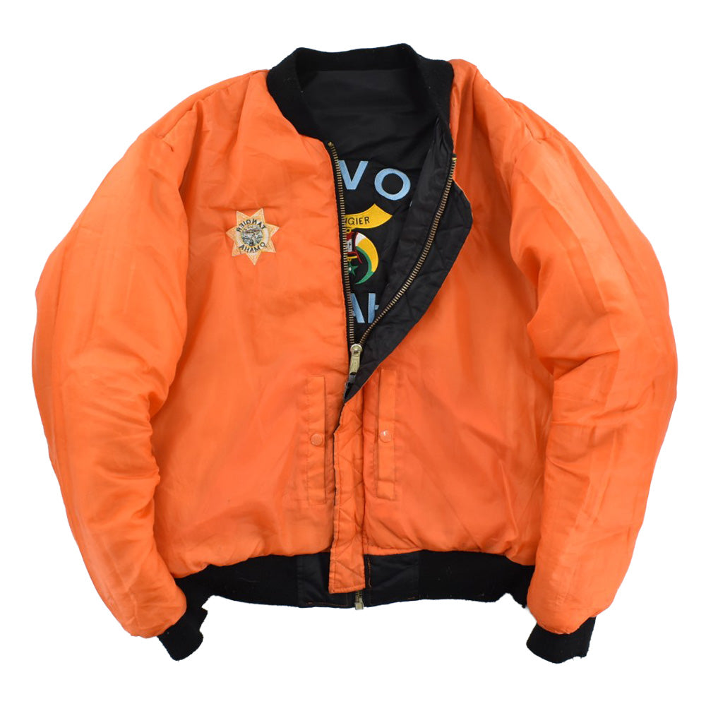 Y2K Rothco MA-1 Shriners "フリーメイソン" フライトジャケット 黒 261016H