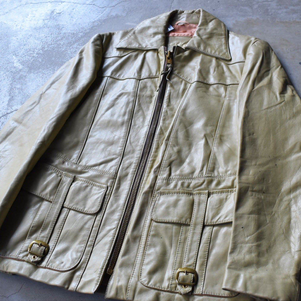 70’s East West “Smoke” パロディ レザージャケット ウルグアイ製 251118H