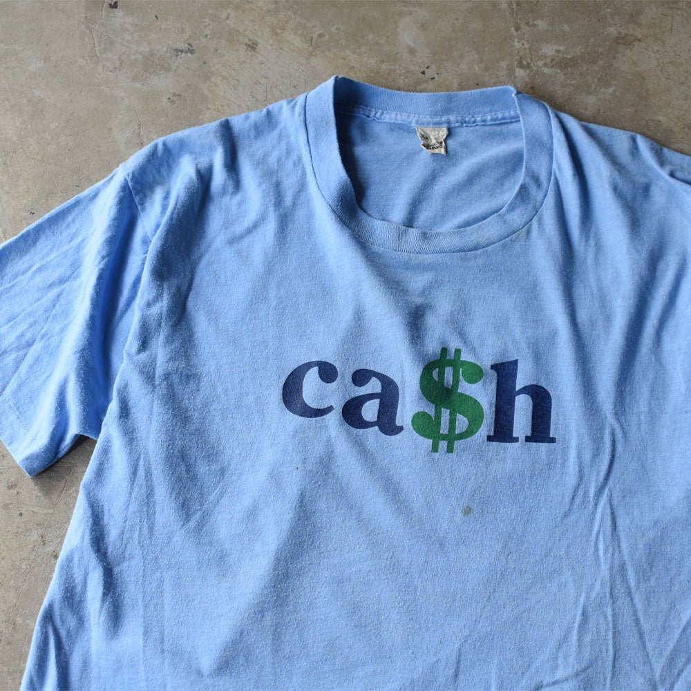 80’s “ca$h” プリントTシャツ 250905H