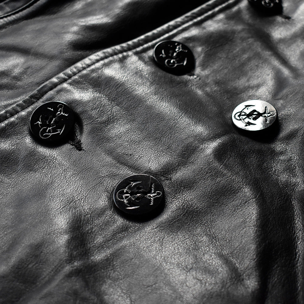 90's Schott U.S. 740N PEA JACKET オールレザー Pコート USA製 241110H