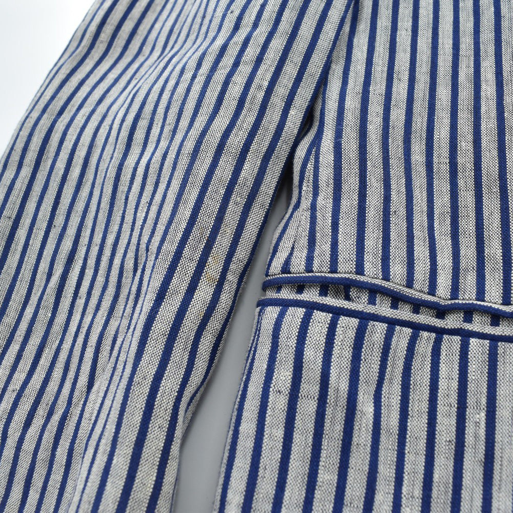 80's Pierre Cardin "FLIPPER" リネン ストライプ テーラードジャケット 260901H