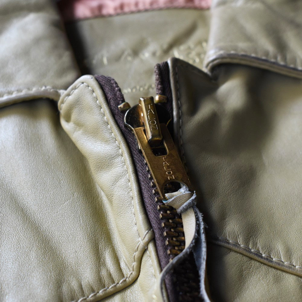 70’s East West “Smoke” パロディ レザージャケット ウルグアイ製 251118H