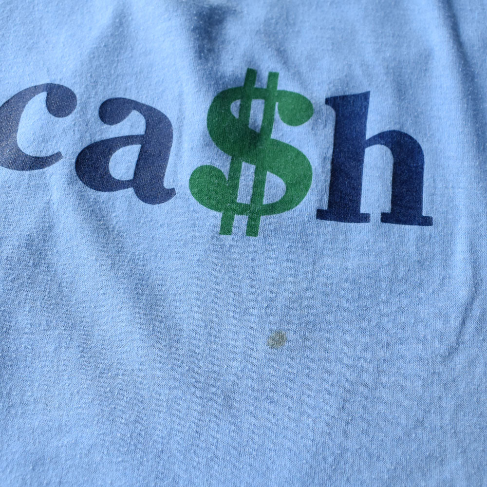 80’s “ca$h” プリントTシャツ 250905H