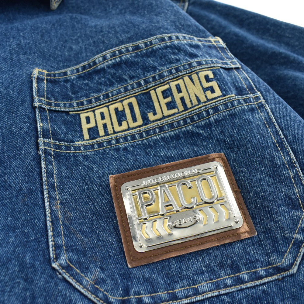 90's PACO JEANS メタルプレート デニム シャツジャケット 260508H