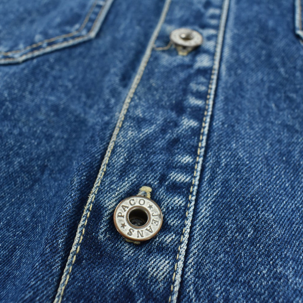 90's PACO JEANS メタルプレート デニム シャツジャケット 260508H