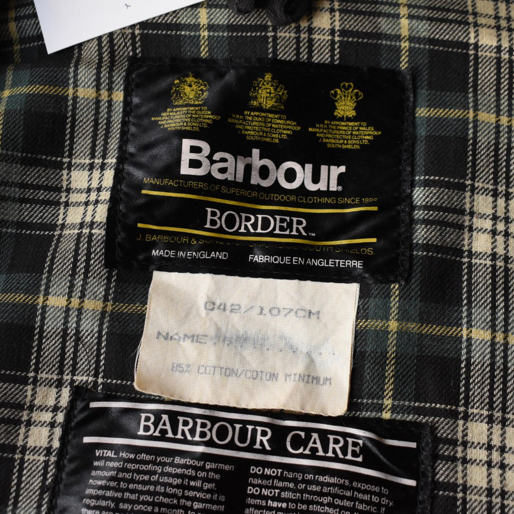 90's Barbour “BORDER” 旧3ワラント オイルドジャケット 251121H