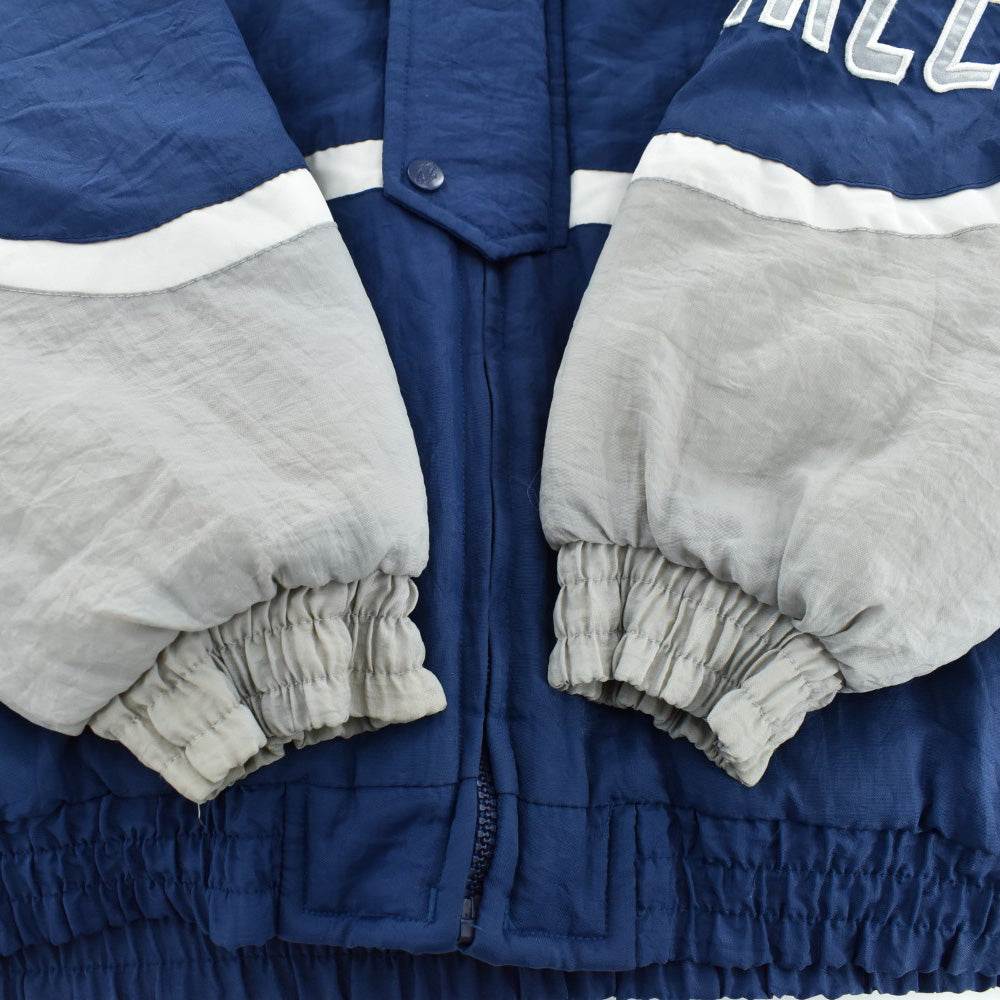 90’s Logo Athletic MLB "New York Yankees" 中綿 ナイロンジャケット フード付き 261023H