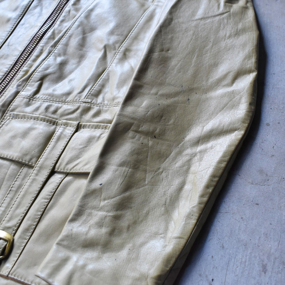 70’s East West “Smoke” パロディ レザージャケット ウルグアイ製 251118H