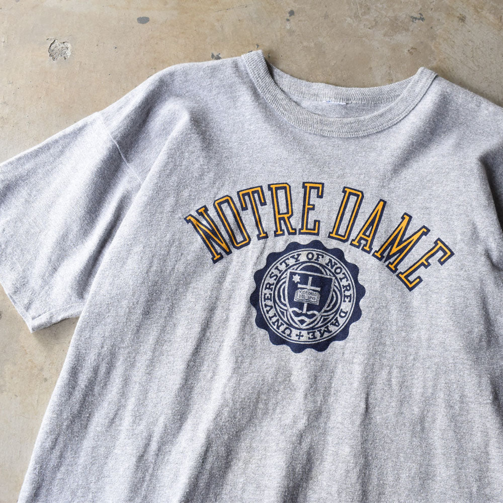 90’s Champion “NotreDame” カレッジプリント Tシャツ 250531
