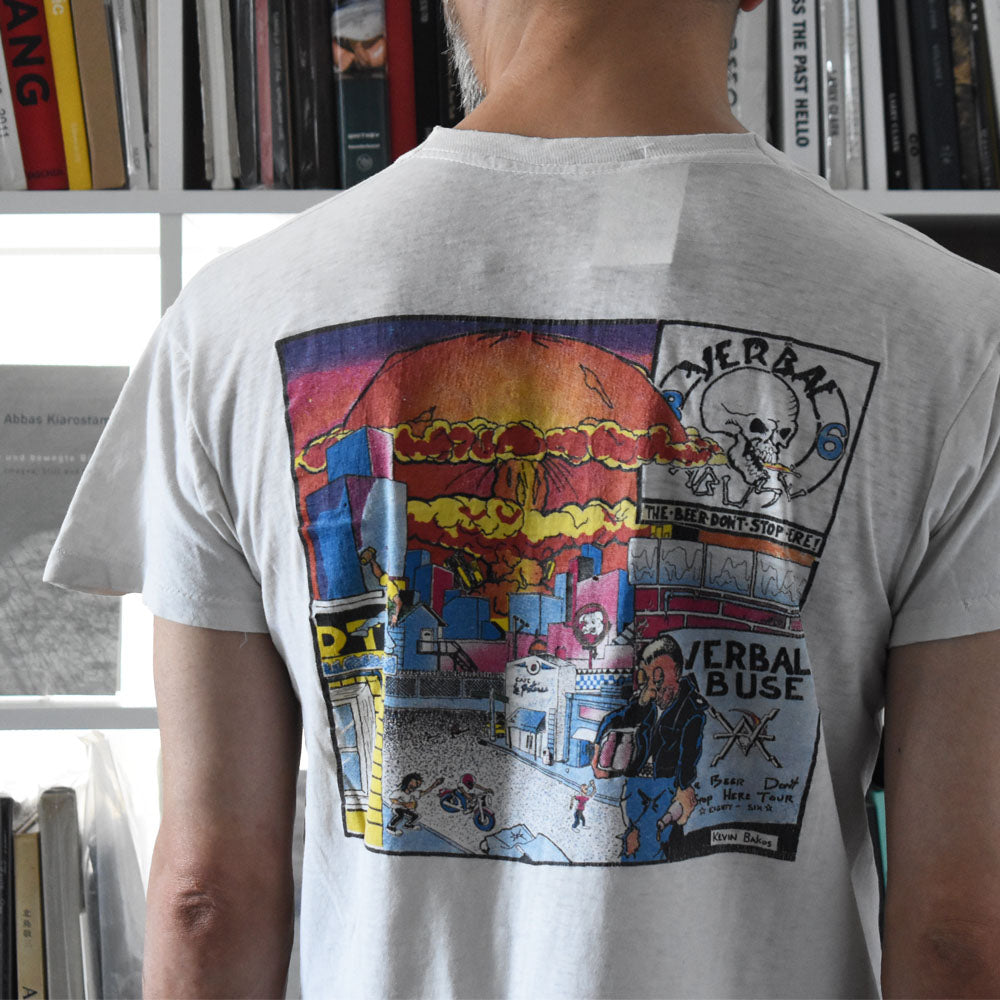80's Verbal Abuse "The Beer Don’t Stop Here Tour" ロックTシャツ 250909H