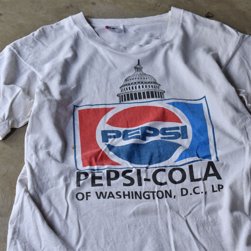 ペプシ 企業系 ロゴプリント Tシャツ 90年代 USA製 ホワイト ヴィンテージ
