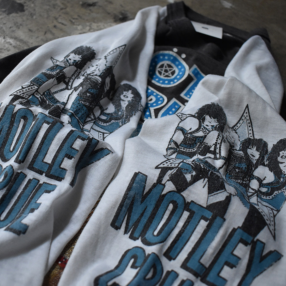 80's　Mötley Crüe/モトリー・クルー　"North American Tour" 袖プリント！ Raglan sleeve Tee　230705H