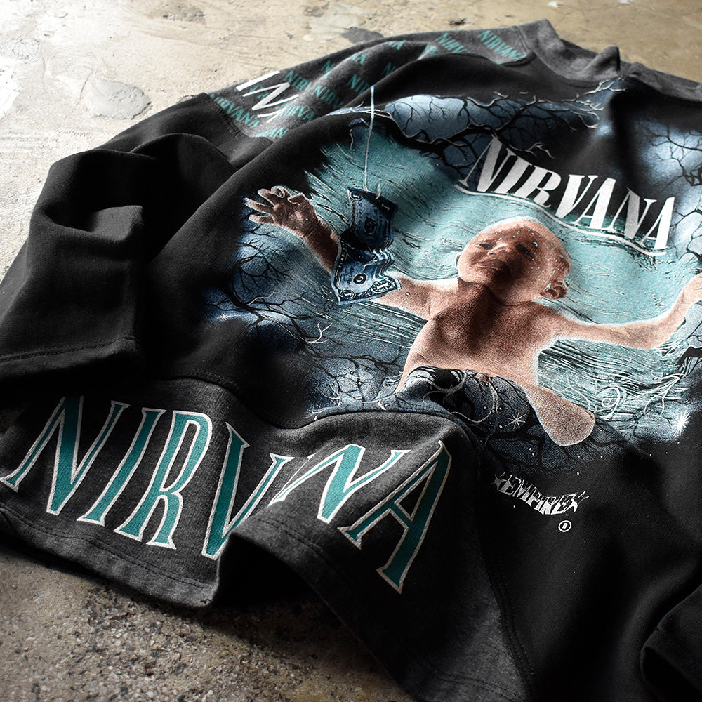 90's デッドストック！ NIRVANA "Nevermind" スウェット Euro製 250219H