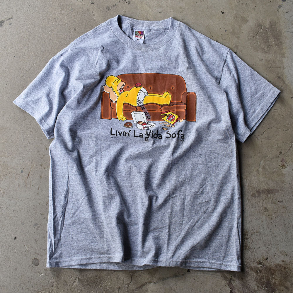 Y2K　デッドストック！ The Simpsons/ザ・シンプソンズ “Livin' La Vida Sofa” Tシャツ　230516