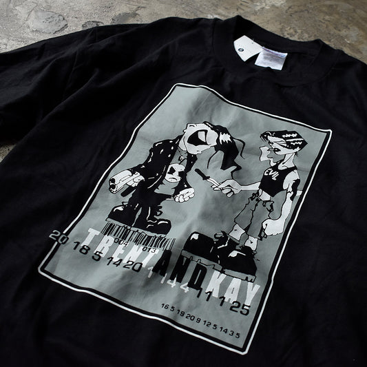 Y2K デッドストック! "TRENTANDKAY" アート Tシャツ 230816H