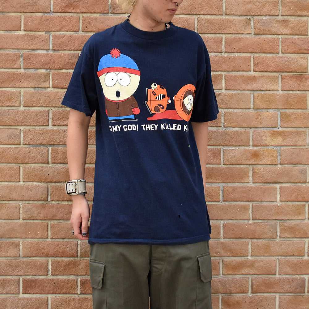 90's South Park “OH MY GOD！ THEY KILLED KENNY！” Tシャツ 240823H