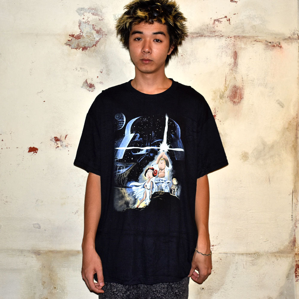 Y2K デッドストック Family Guys “STAR WARSパロディ” キャラクター Tシャツ 250909H