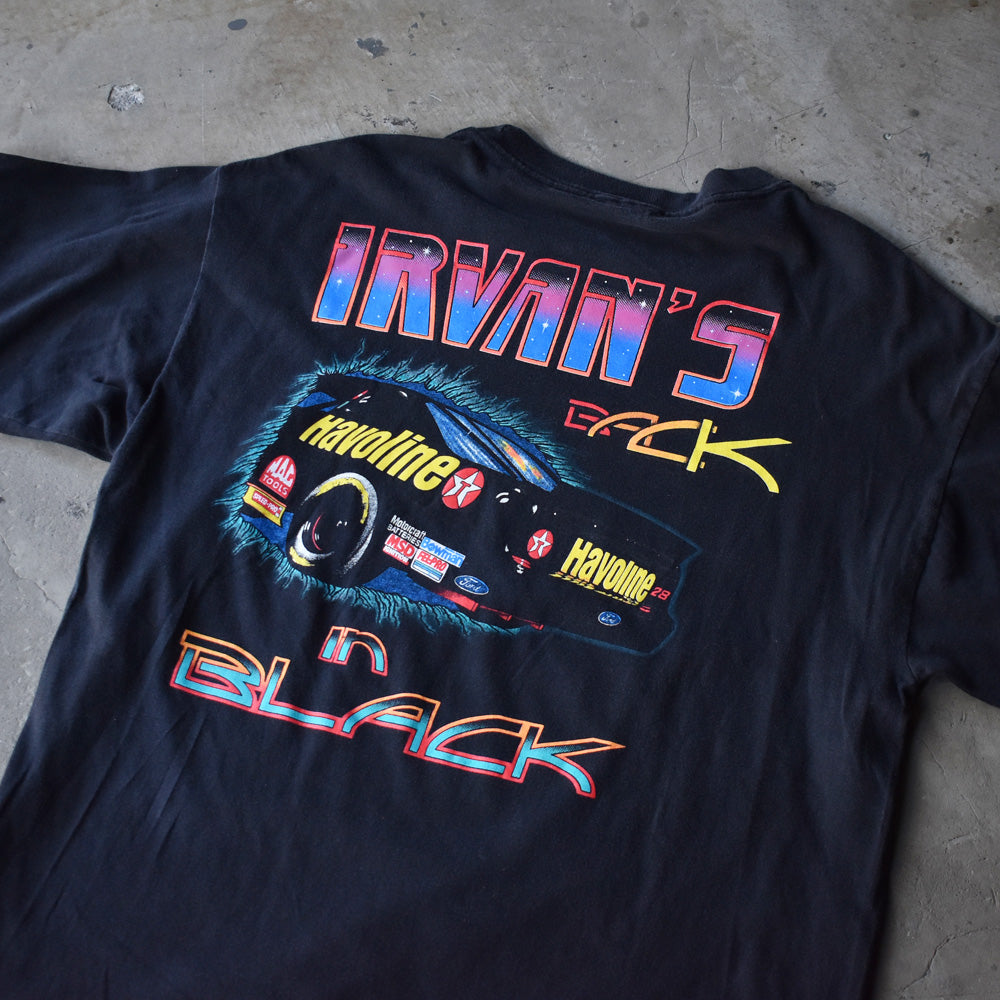90's　“ETNIE IRVAN/アーニー・アーヴァン #28” レーシングTシャツ　USA製　230803